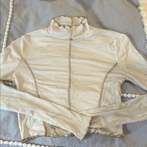 Sunday Best Cream Crop Top